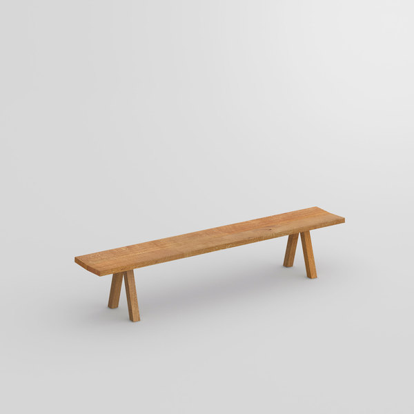 Wooden Designer Bench PAPILIO SIMPLE cam1 custom made in solid wood by vitamin design