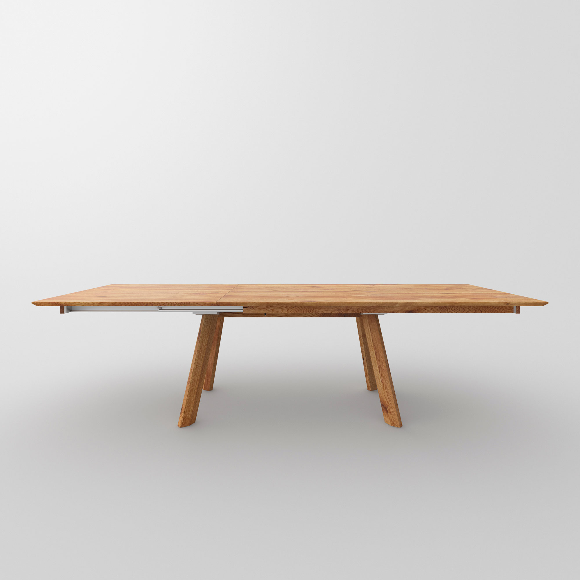 Ausziehbarer Designer Tisch RHOMBI BUTTERFLY cam2 Maßgefertigt aus Massivholz von vitamin design