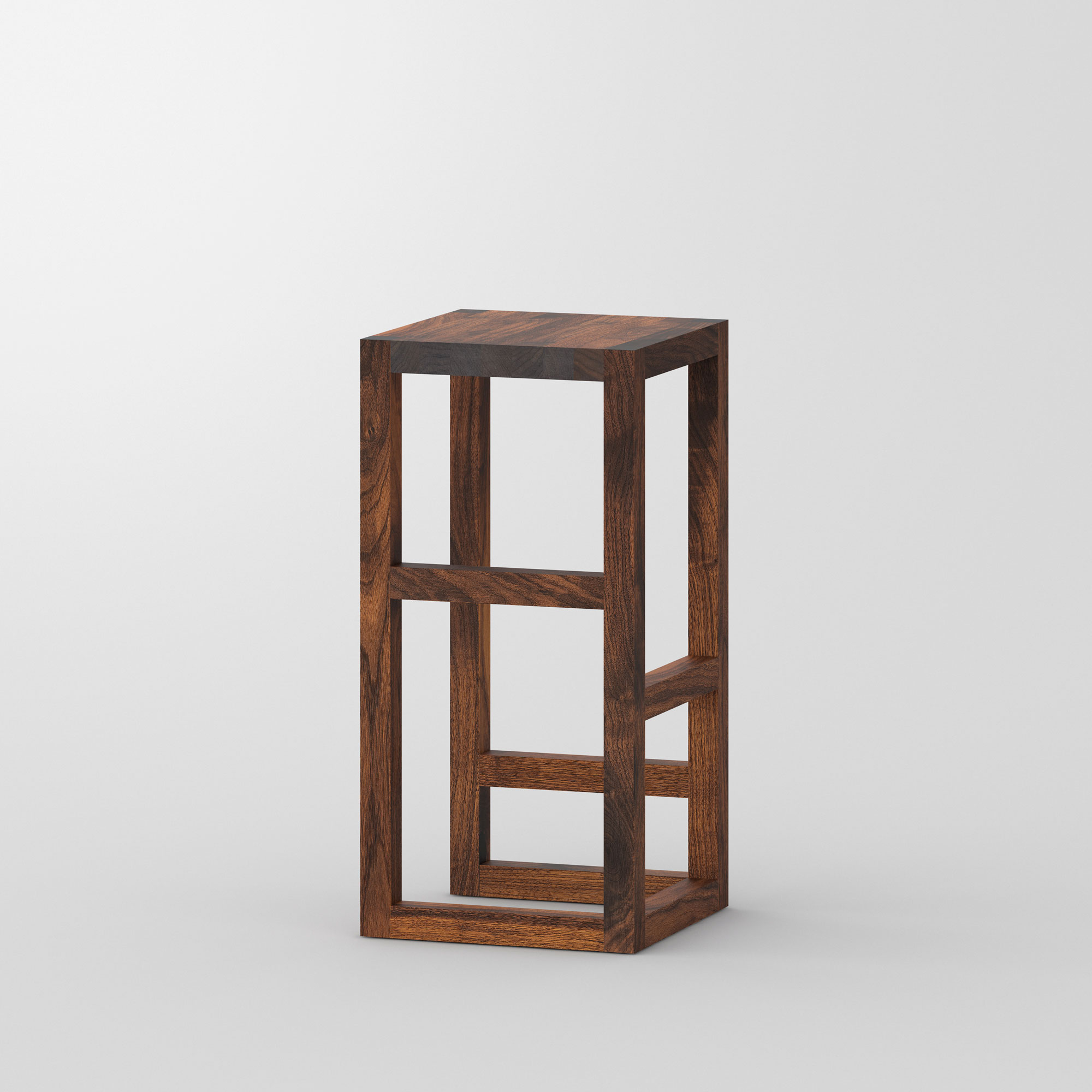 Massivholz Barhocker STEP cam1 Maßgefertigt aus Massivholz von vitamin design