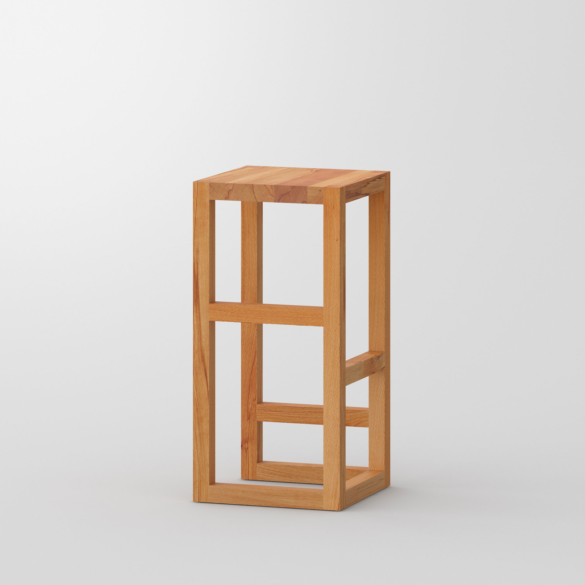 Massivholz Barhocker STEP cam1 Maßgefertigt aus Massivholz von vitamin design