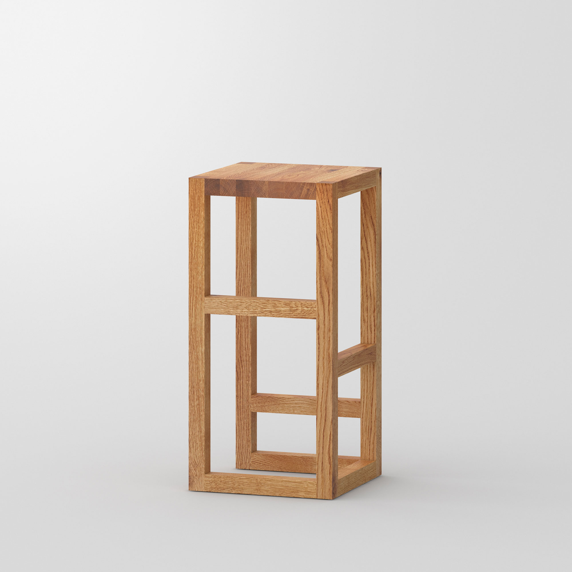 Massivholz Barhocker STEP cam1 Maßgefertigt aus Massivholz von vitamin design