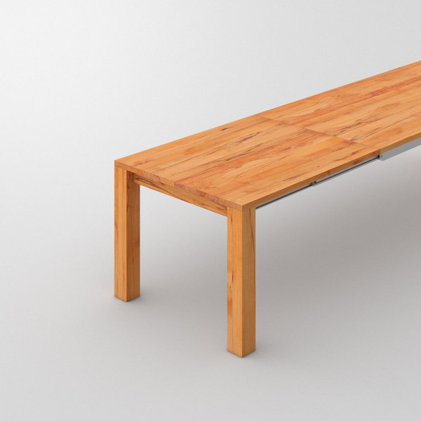 Verlängerbarer Esstisch AMBER BUTTERFLY cam2 Maßgefertigt aus Kernbuche massiv, geölt von vitamin design