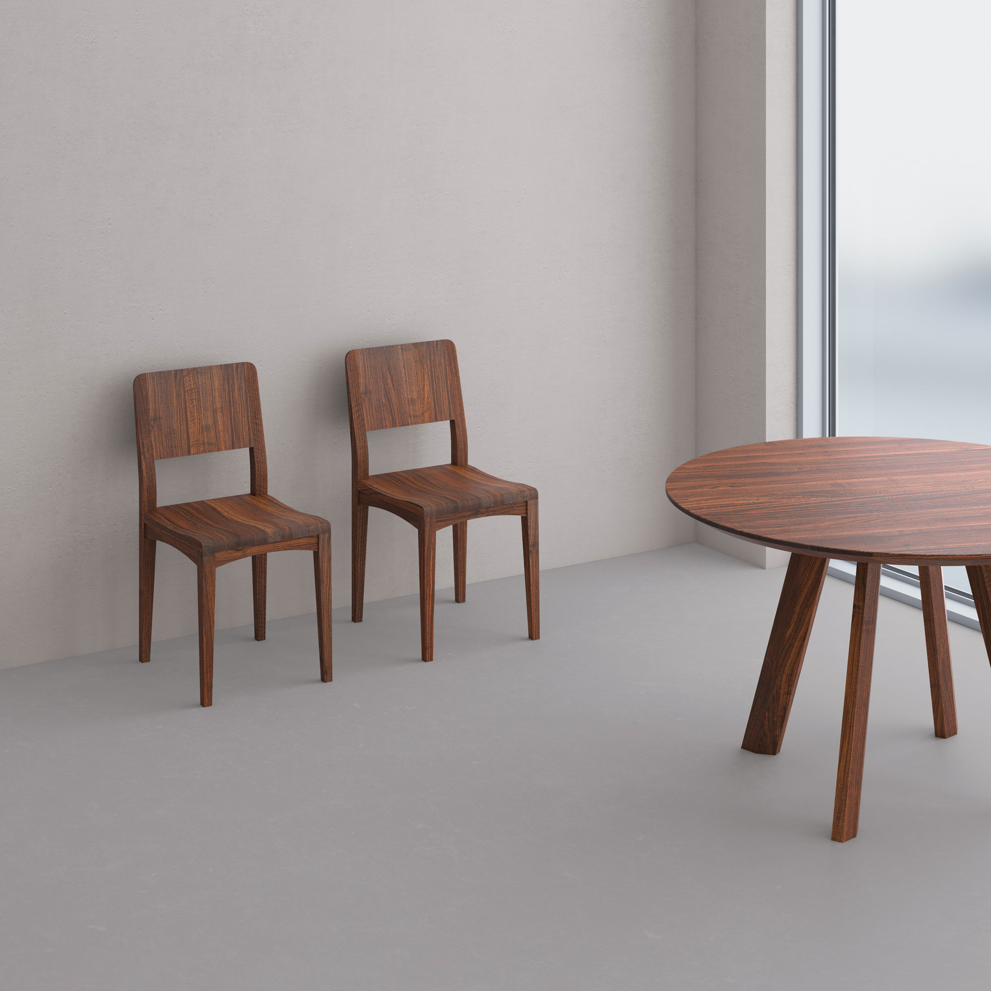 Massivholz Stuhl INTUS 1 Maßgefertigt aus Massivholz von vitamin design