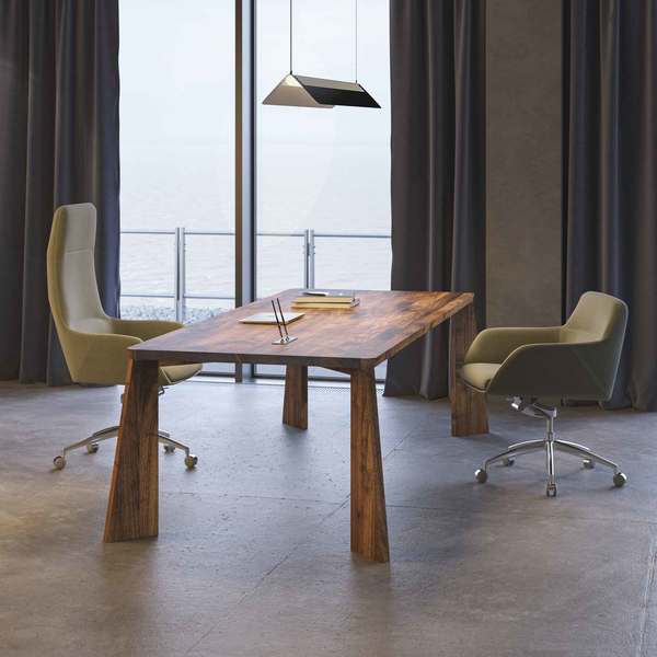 Designer Esstisch PYLON cam1 Maßgefertigt aus Massivholz von vitamin design