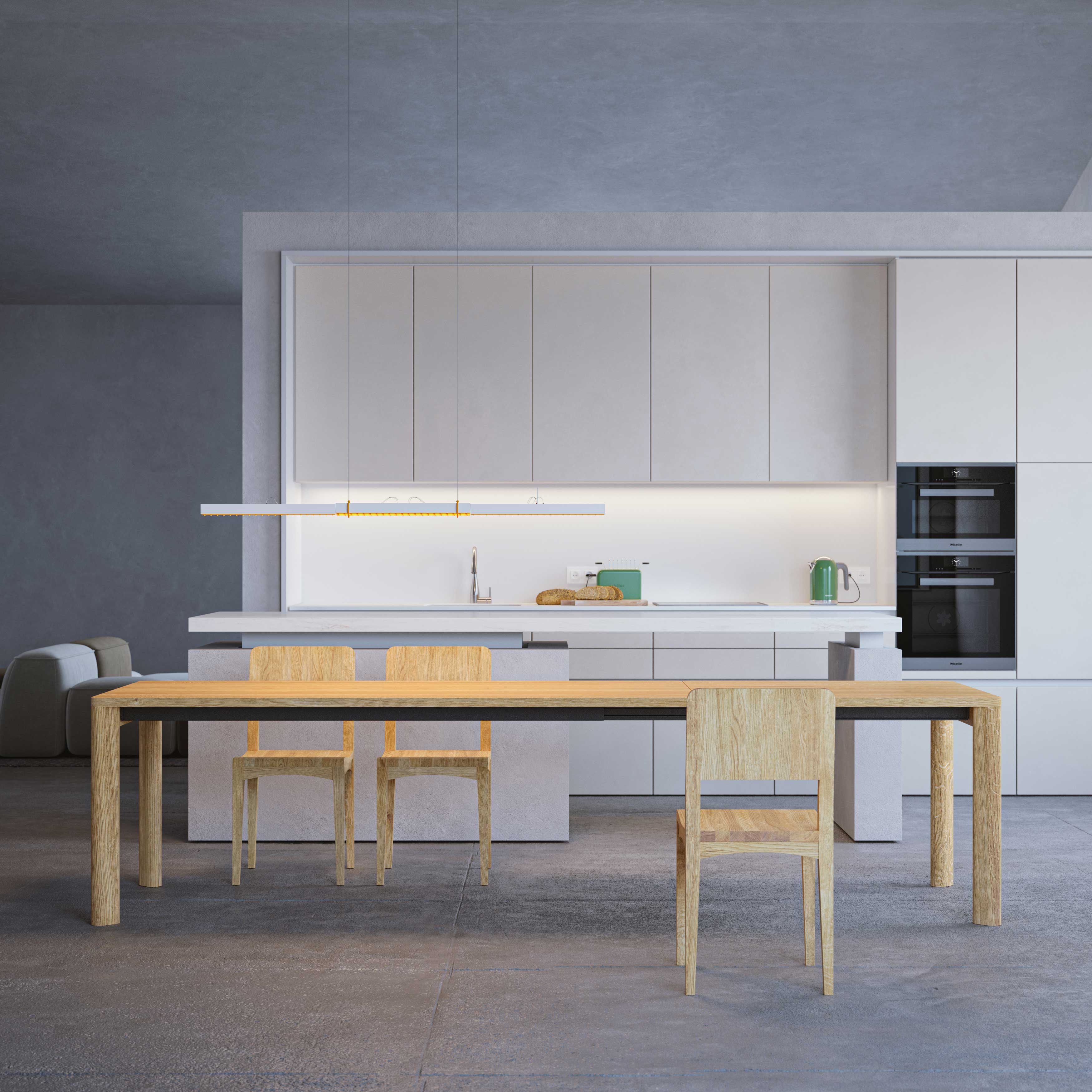 Ausziehbarer Esstisch Massivholz MOLLIS BUTTERFLY cam4 Maßgefertigt aus Massivholz von vitamin design