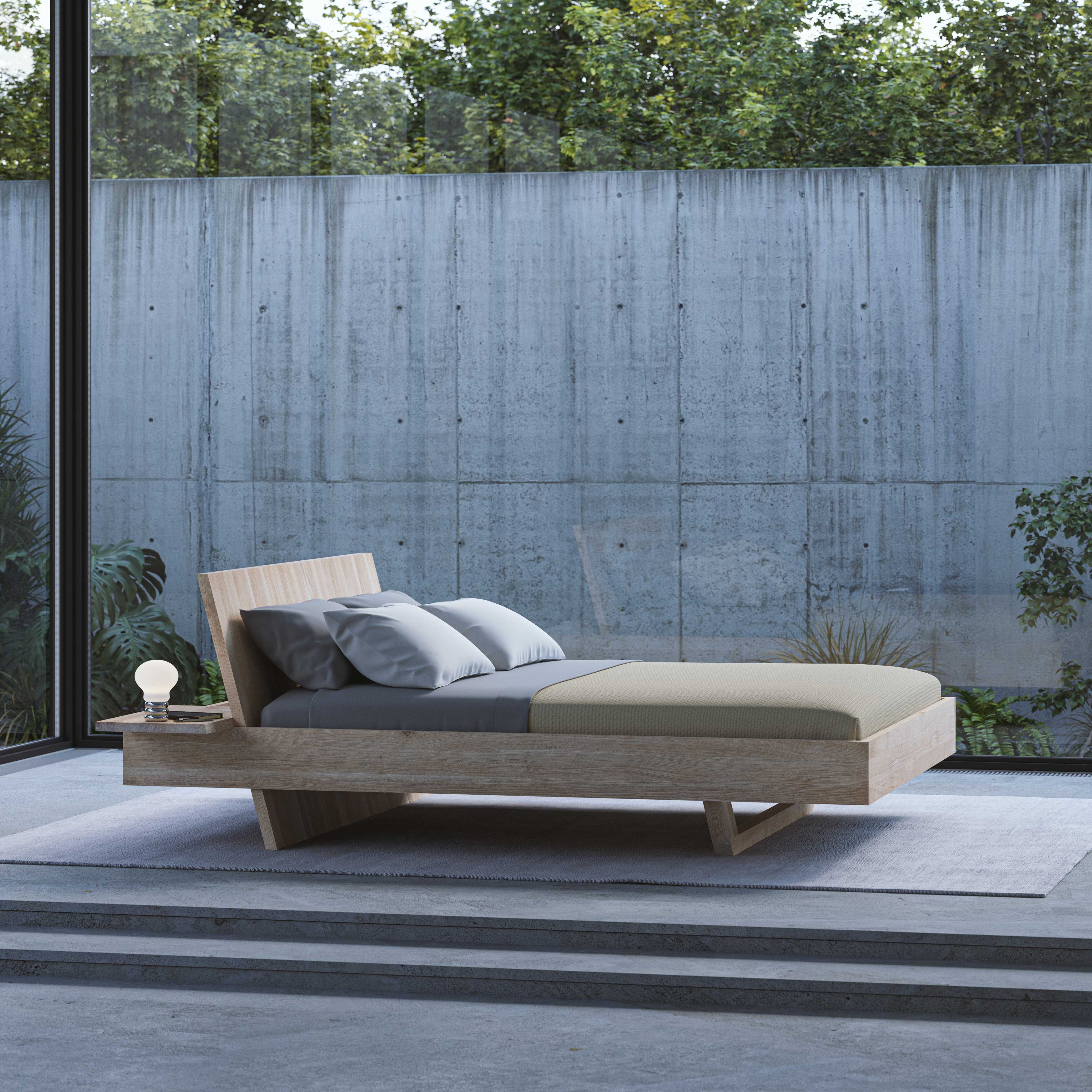 Design Massivholzbett SOMNIA cam99 Maßgefertigt aus Massivholz von vitamin design
