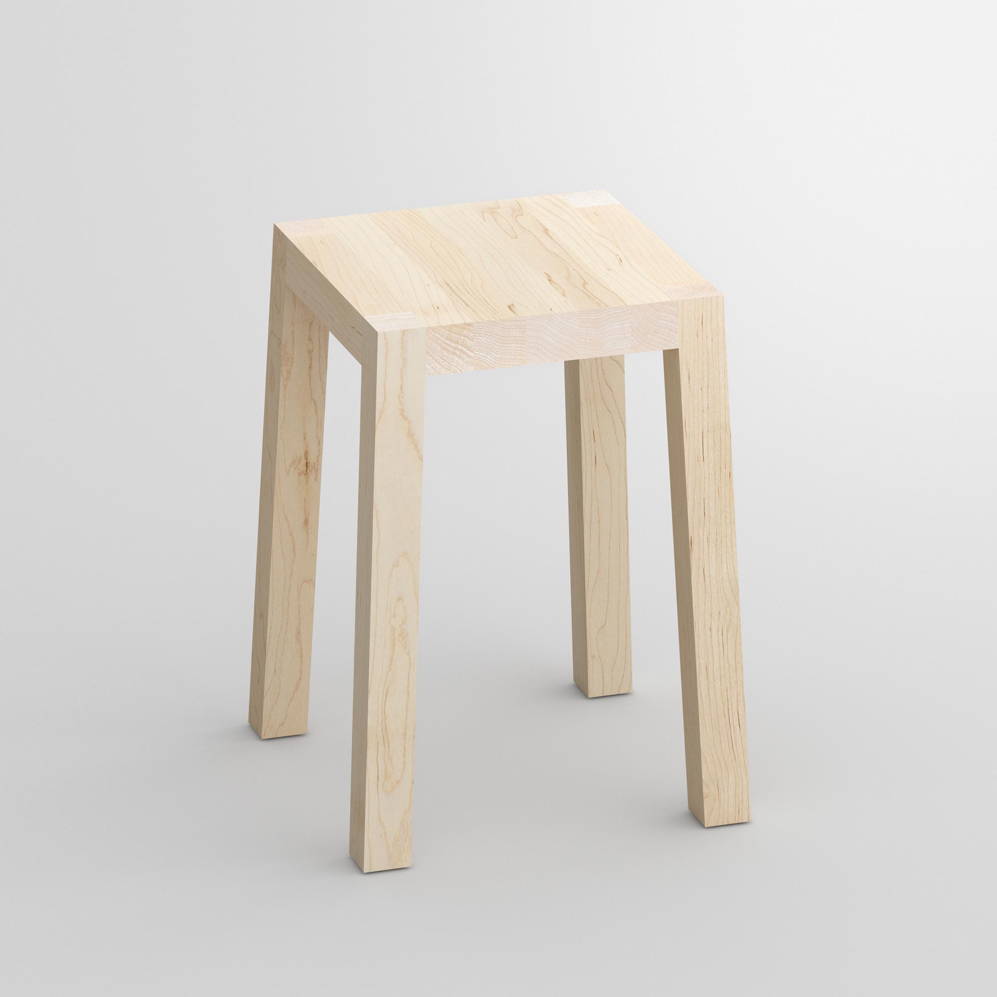 Massivholz Hocker TANTUM cam1 Maßgefertigt aus Massivholz von vitamin design